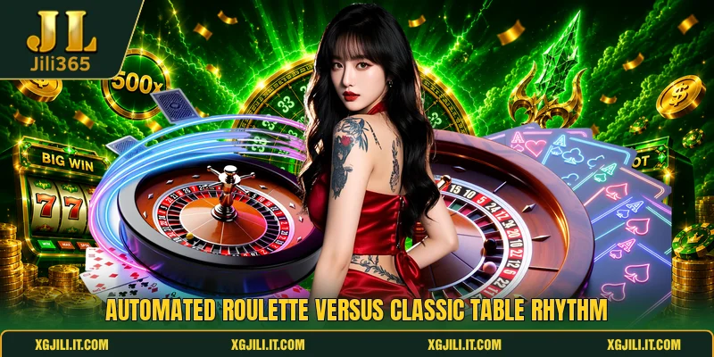Automated roulette versus classic table rhythm Automated roulette versus classic table rhythm