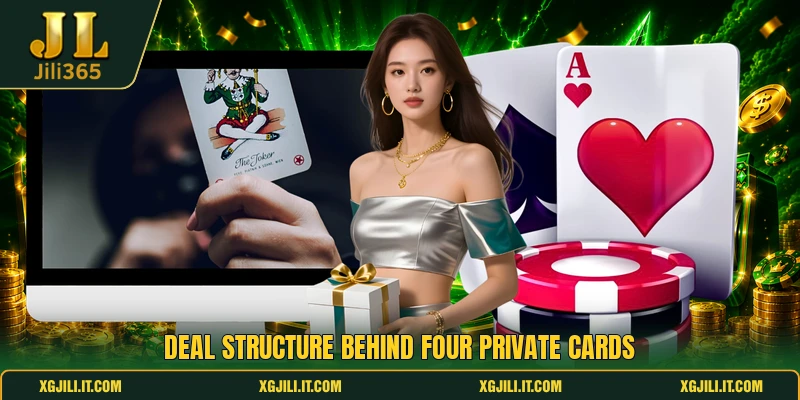 Deal structure behind four private cards Deal structure behind four private cards