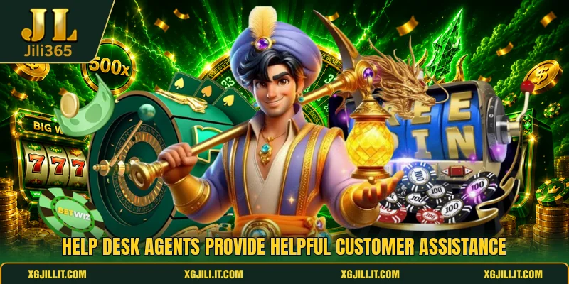 Help desk agents provide helpful customer assistance