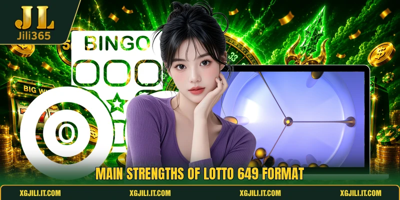 Main strengths of lotto 649 format Main strengths of lotto 649 format