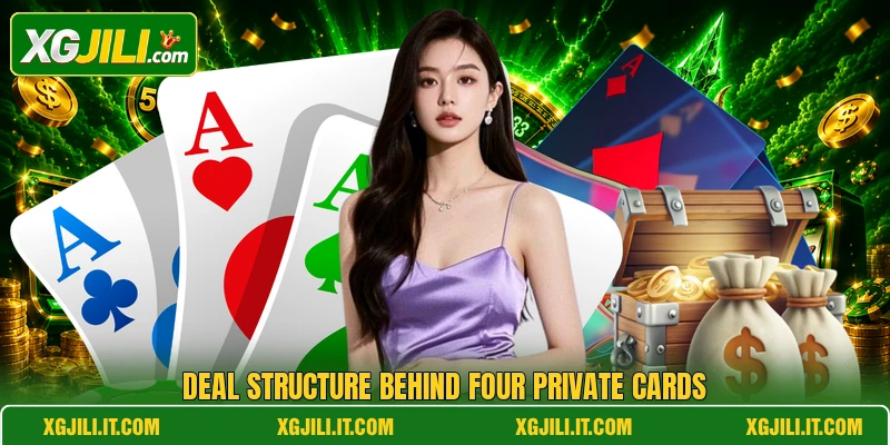 Deal structure behind four private cards Deal structure behind four private cards