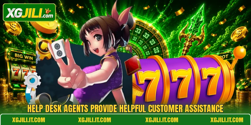 Help desk agents provide helpful customer assistance